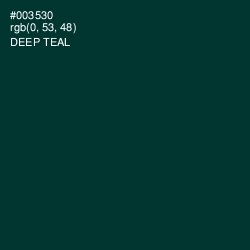 #003530 - Deep Teal Color Image
